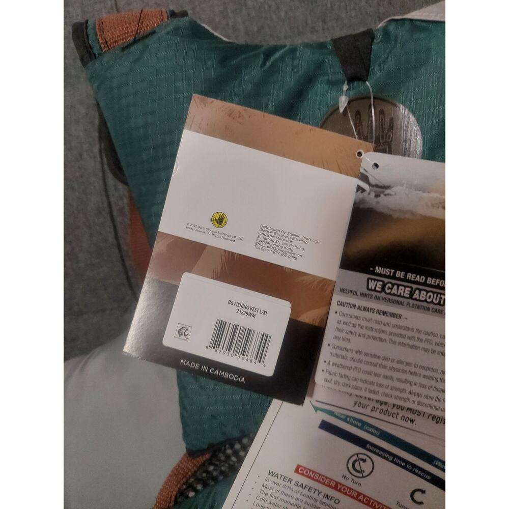 Body Glove Adult Fishing and Paddling Vest Size L/XL, Green Brand New With Tags - Picture 7 of 8